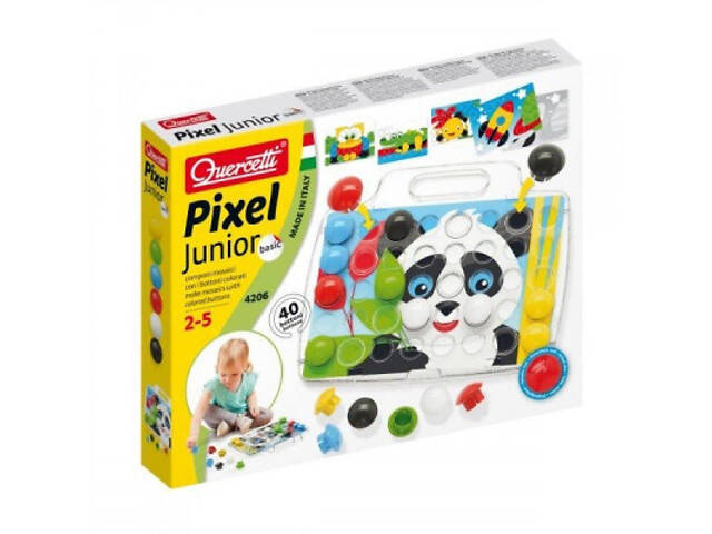 Набір для творчості Quercetti Мозаїка 40 великих фішок + дошка (4206-Q) - Фото 1