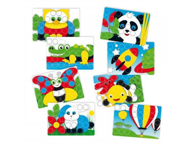 Набір для творчості Quercetti Мозаїка 40 великих фішок + дошка (4206-Q) - Фото 3