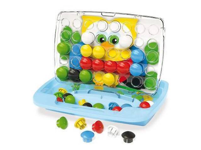 Набір для творчості Quercetti Мозаїка 48 великих фішок + дошка-кейс (4210-Q) - Фото 2