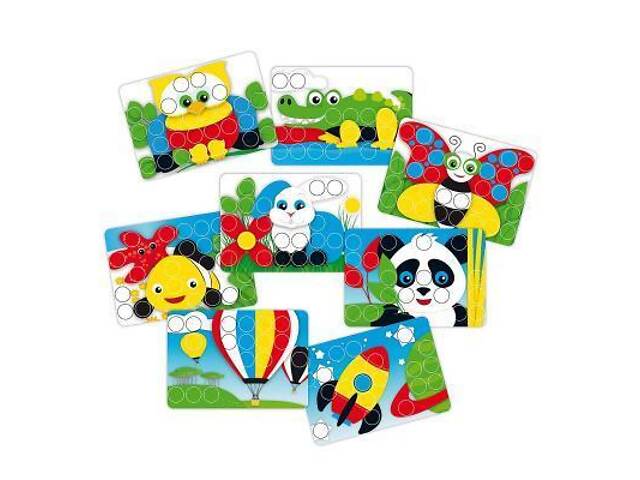 Набір для творчості Quercetti Мозаїка 48 великих фішок + дошка-кейс (4210-Q) - Фото 4