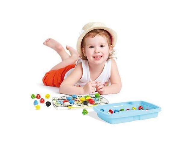 Набір для творчості Quercetti Мозаїка 48 великих фішок + дошка-кейс (4210-Q) - Фото 5