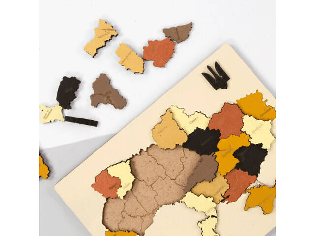 Набір для творчості Rosa Talent Карта України 3D кольори металіки 24.5х18.5 см (4823098532538) - Фото 3