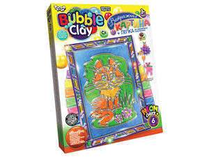 Набор для творчества Витражная картина Bubble Clay BBC-02 Котик