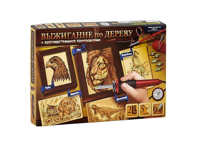 Набор для творчества Выжигание по дереву Danko Toys WD-01-01-02U Вид 2 - Фото 1