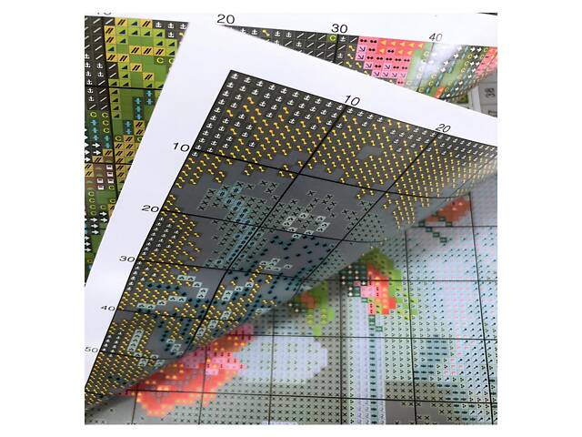 Набір для вишивання хрестиком 'Нічний трамвай' 50x40 см, канва 14 ct — комплект для рукоділля з атмосферним міським сюжетом - Фото 3