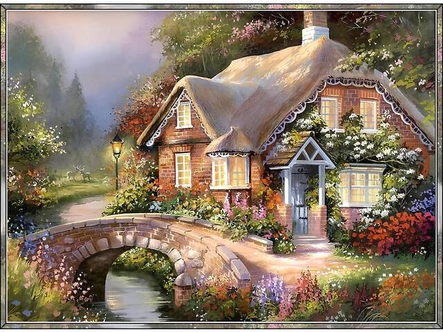 Набір для вишивання хрестиком 'Затишний дім' 50x40 см, канва 14 ct — комплект для творчості та натхнення - Фото 2