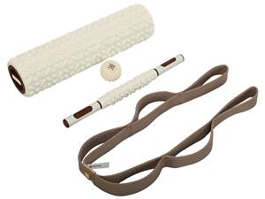 Набор для йоги Bloom LB7104 4в1 Бело-коричневый