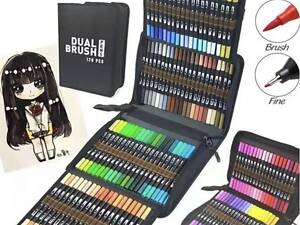 Набор двусторонних маркеров Dual Brush Pens 120 шт в чехле