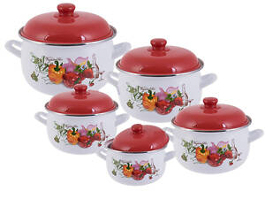 Набір емальованого посуду 10 предметів Edenberg EB-1877