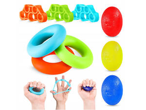 Набір еспандерів для пальців та зап'ястя 4FIZJO 9 шт Mix (P-5907739311153)