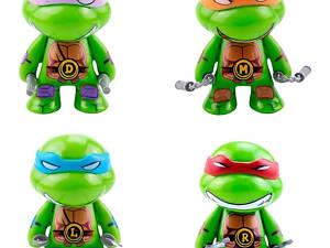 Набір фігурок 4в1 Черепашки ніндзя з аксесуарами, 7 см — TMNT