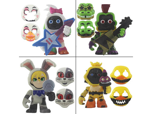 Набір фігурок ФНАФ П'ять ночей із Фредді, 12в1, 8-9 см — Five Nights at Freddy's, Fnaf, Chica, Bonnie, Foxy - Фото 5