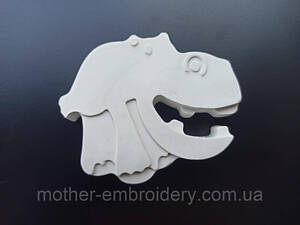 Набор фигурок из гипса ' Бегемот ' море, волны, облака, гипсовые фигурки для раскрашивания,статуэтки декор,