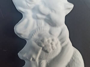 Набір Фігурок з гіпсу 'Лисиця і колобок' гіпсові фігурки для розфарбовування, статуетки, сад гуаш, своїми руками