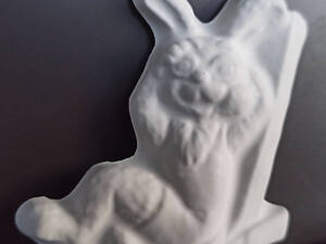 Набір Фігурок з гіпсу 'Заєць відпочиває' гіпсові фігурки для розфарбовування, статуетки, сад гуаш, своїми руками