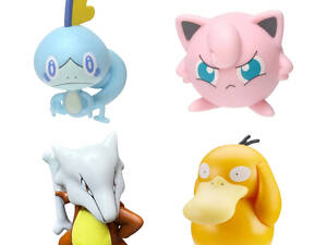 Набір фігурок Покемон 4 в 1 Соббл, Джигліпуф, Псайдак, Маровак 4-9 см