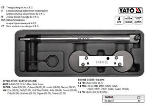 Набор фиксаторы газораспределительной системы двигателей YATO V.A.G. 4 штуки YT-06017