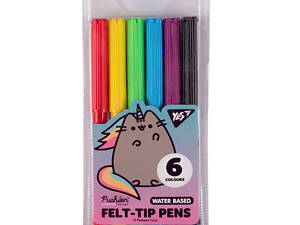 Набор фломастеров YES Pusheen rainbow 650540 6 цветов