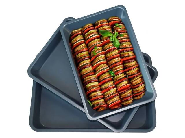 Набір форм для випічки Krauff 26-203-087 3 предмети сірий - Фото 1