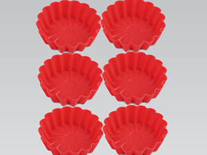 Набір форм для випікання Maestro 70 х 25 мм (6 шт.) MR-1176 (MR-1176) червоні