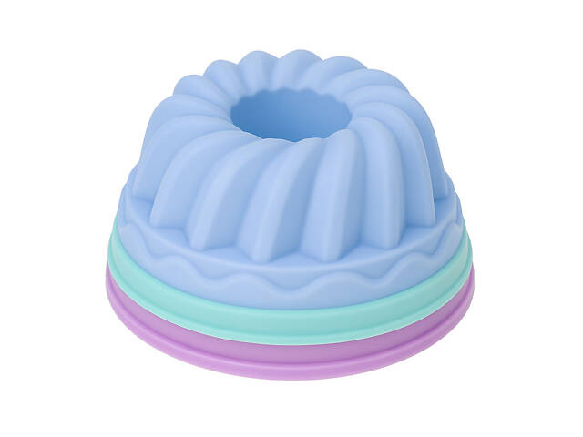 Набір форм силіконових для випікання кексів, мафінів, мінітортиків 6 шт Мікс - Фото 2