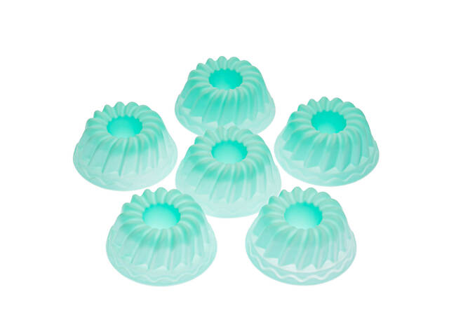 Набір форм силіконових для випікання кексів, мафінів, мінітортиків 6 шт Мікс - Фото 9