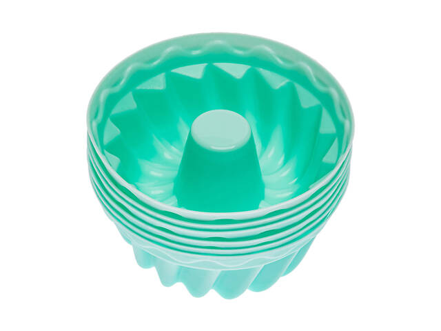 Набір форм силіконових для випікання кексів, мафінів, мінітортиків 6 шт Мікс - Фото 10