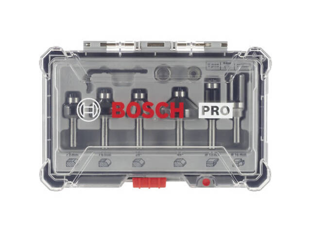 Набір фрез Bosch Professional кромочних фасонних, 8мм, 6шт (2.607.017.469) - Фото 1