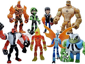 Набір фігурок Бен 10 і Кевін 11, 9в1, 7-12 см — Ben 10, Kevin Levin