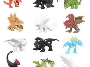 Набір фігурок Як приборкати дракона 3 RESTEQ — комплект із 12 мініатюрних персонажів з мультфільму How to Train Your Dragon