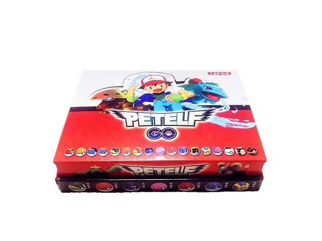 Набір фігурок Pokémon GO 12 шт — ігрові фігурки покемонів у покеболах, подарункова упаковка - Фото 2