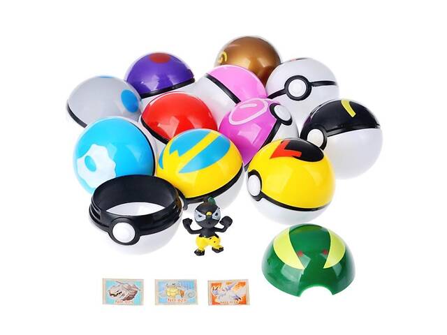 Набір фігурок Pokémon GO 12 шт — ігрові фігурки покемонів у покеболах, подарункова упаковка - Фото 5