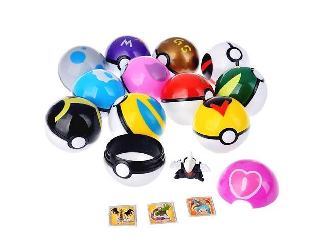 Набір фігурок Pokémon GO 12 шт — ігрові фігурки покемонів у покеболах, подарункова упаковка - Фото 7