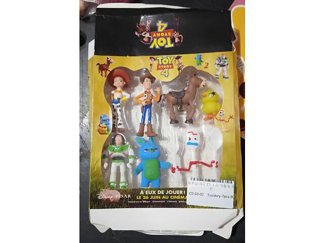 Набір фігурок Історія іграшок 4, Ігрові фігурки з мультфільму Toy Story 7 шт, Іграшка Вуді, Базз Лайтер, Джессі, Форкі. - Фото 5