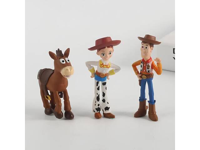 Набір фігурок Історія іграшок 4, Ігрові фігурки з мультфільму Toy Story 7 шт, Іграшка Вуді, Базз Лайтер, Джессі, Форкі. - Фото 7