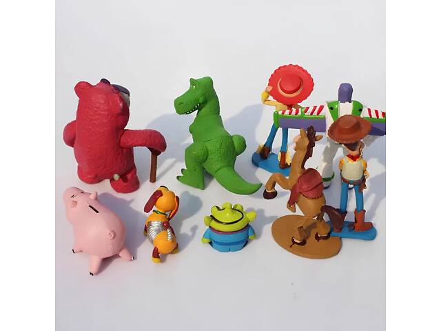 Набір фігурок Історія іграшок RESTEQ 9 шт, Ігрові фігурки із мультфільму Toy Story, Іграшка Toy Story - Фото 2