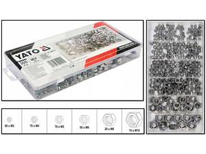 Набір гайки М3-М10 нержавіюча сталь 300 штук YATO YT-06773