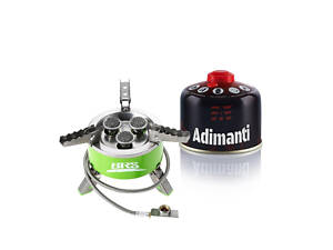 Набор газовая горелка BRS-73 + газовый баллон Adimanti 230г резьбовой