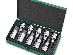 Набор головок-бит шестигранник TOPTUL 1/2' Н4-Н19 GAAD1007