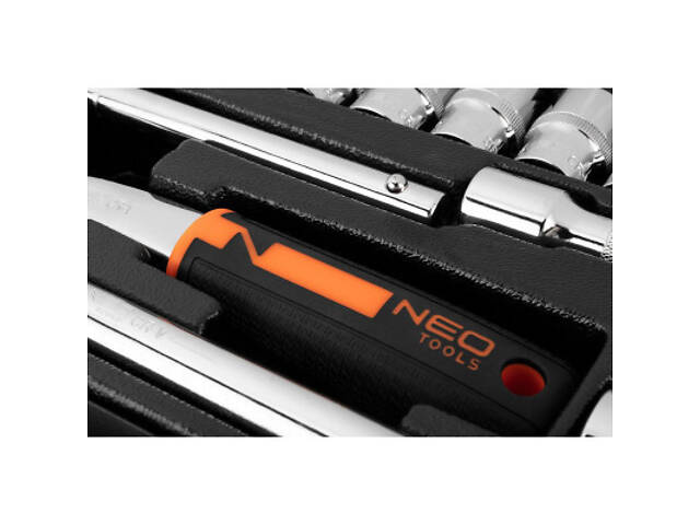 Набір головок Neo Tools 25шт, 1/2', CrV, металевий кейс (10-036) - Фото 4