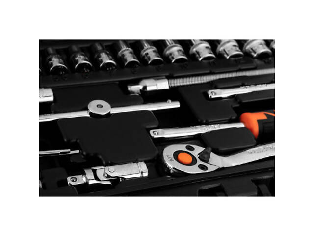 Набор головок Neo Tools 46шт, 1/4', CrV, кейс (10-004) - Фото 10