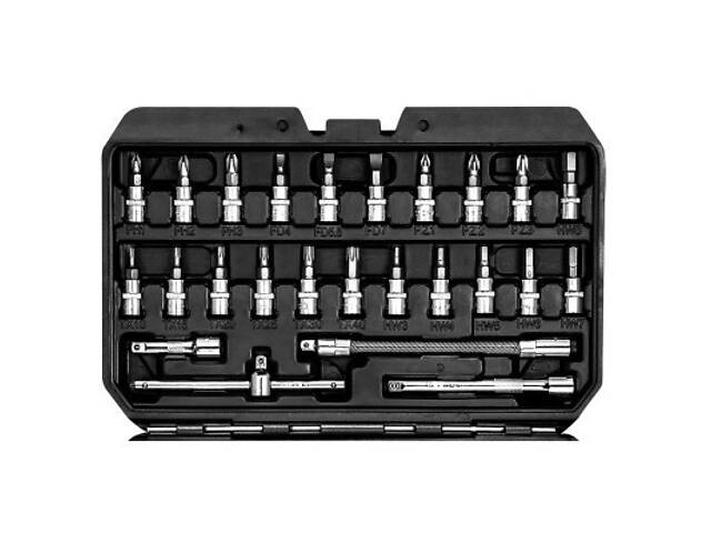 Набор головок Neo Tools 73шт, 1/2', 1/4', CrV, кейс (10-054) - Фото 8