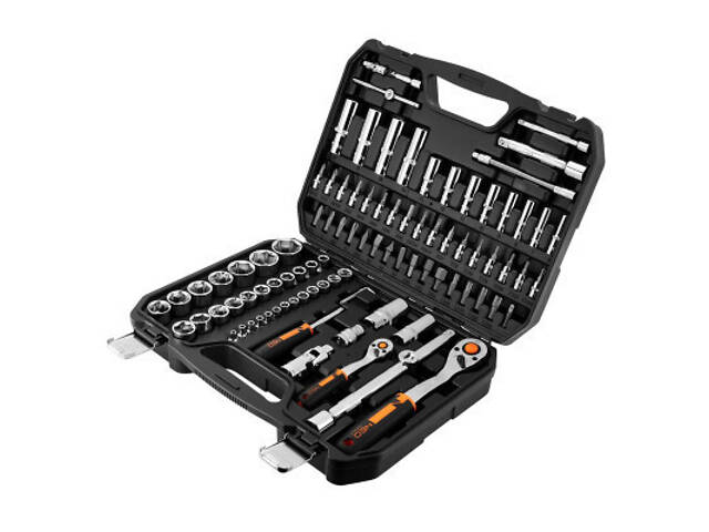 Набор головок Neo Tools 94шт, 1/2', 1/4', CrV, кейс (10-062) - Фото 2