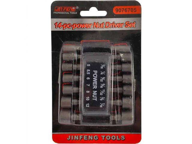 Набір головок торцевих ключів біт для шурупокрута 14 штук ANENG No2070 - Фото 5