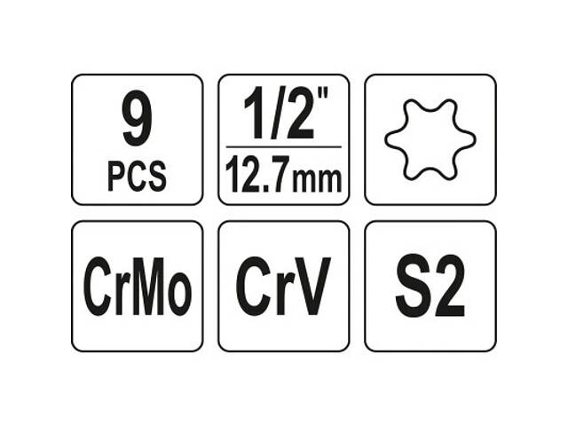 Набір головок Yato YT-10664 - Фото 4