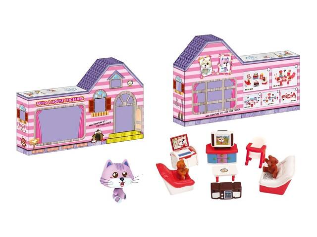 Набор игрушечная комната с мебелью из набора Нappy Family MR. MANX HY-067A в кор. 41.0-24.5-5.5 см - Фото 1
