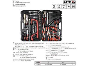 Набор инструмента YATO головок торцевых 1/2'' 79 предметов YT-38911