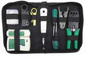 Набір інструментів для монтажу витої пари, прокладання та обслуговування мережі MHZ R11 з 8 інструментів