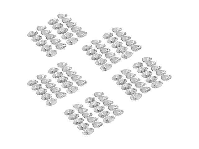 Набір з 100 металевих порційних формочок для випічки печива Горішки з ребристою поверхнею - Фото 9