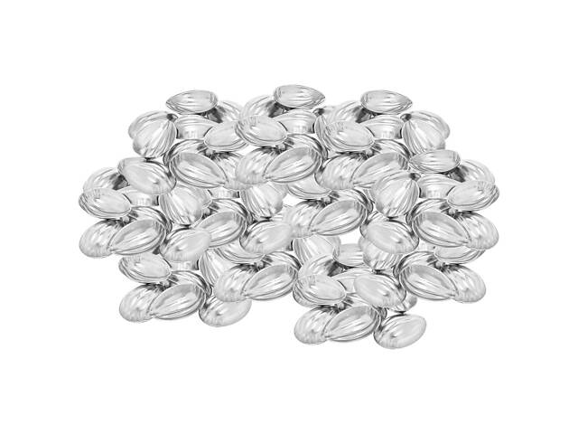 Набір з 100 металевих порційних формочок для випічки печива Горішки з ребристою поверхнею - Фото 10